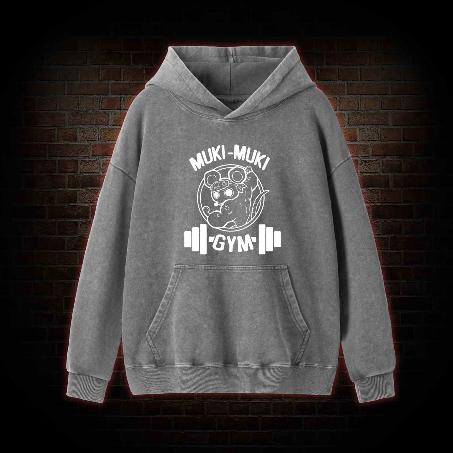 Mouse Workout Washed Hoodie
