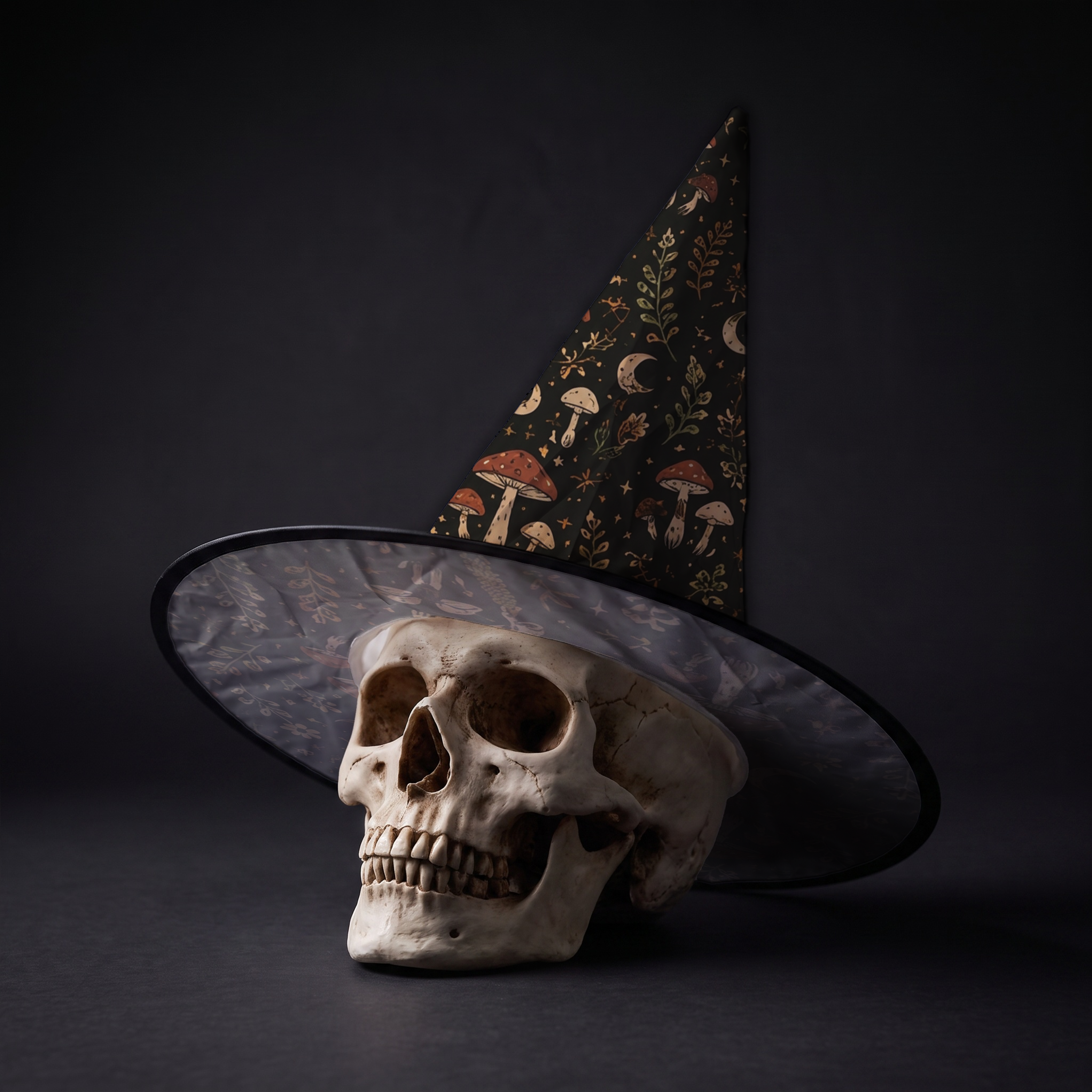 Mushroom Halloween Witch Hat