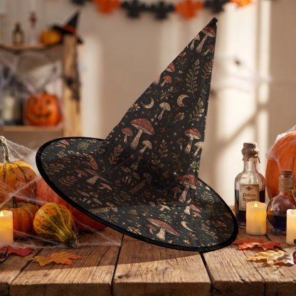Mushroom Halloween Witch Hat