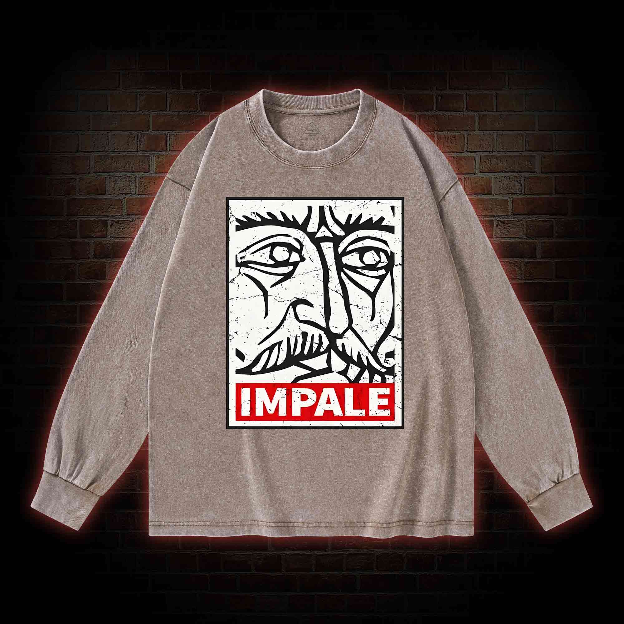Impale Washed Long-Sleeve T-shirt