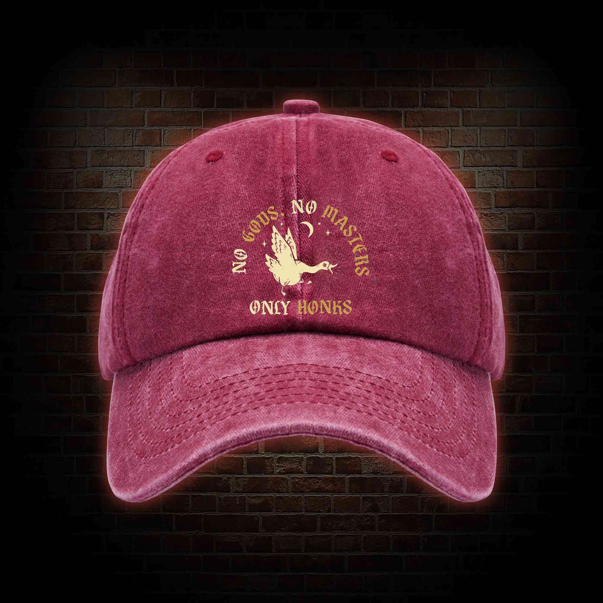 No Gods No Masters Washed Vintage Baseball Cap