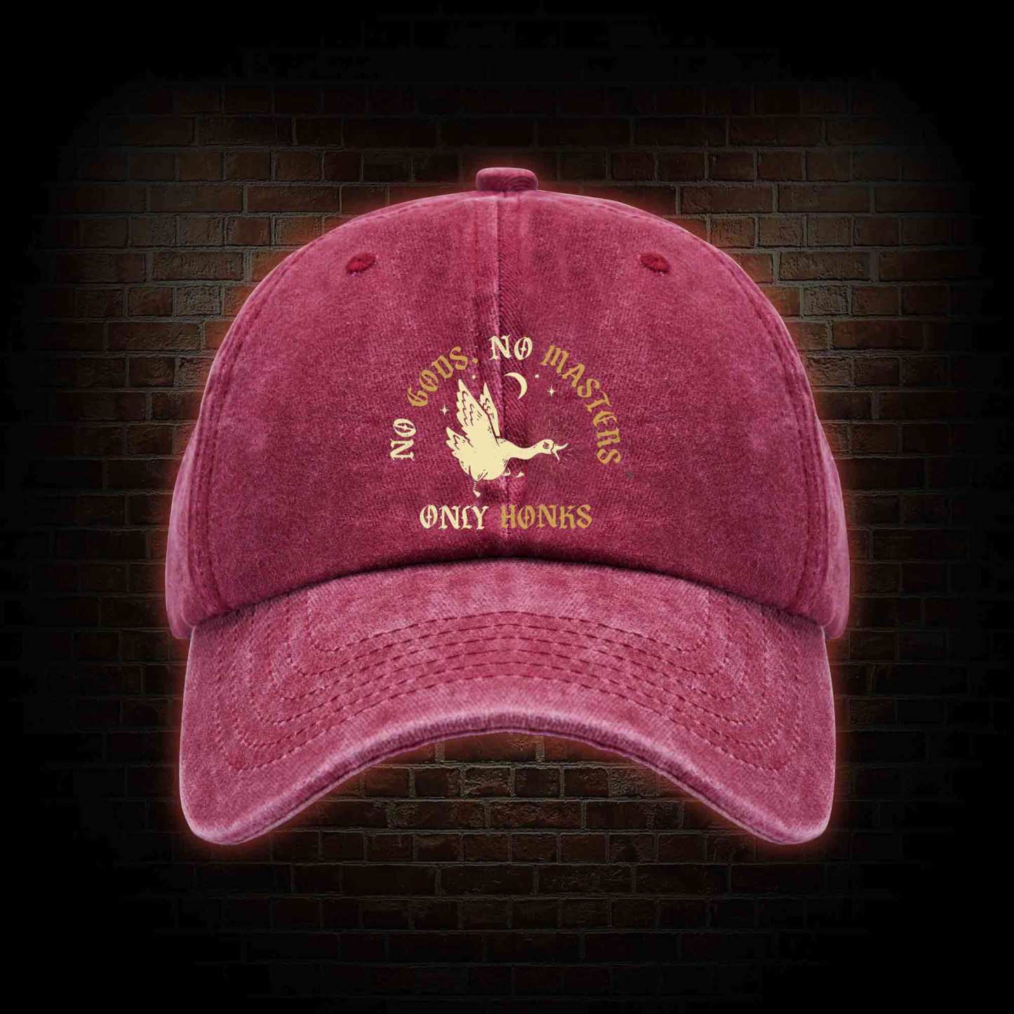 No Gods No Masters Washed Vintage Baseball Cap