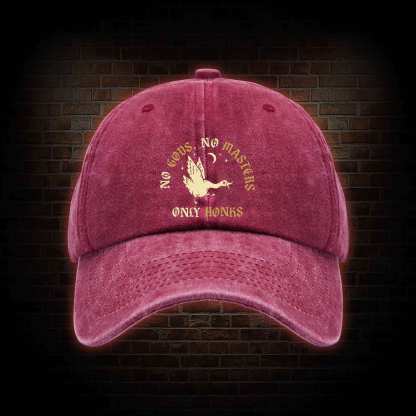 No Gods No Masters Washed Vintage Baseball Cap