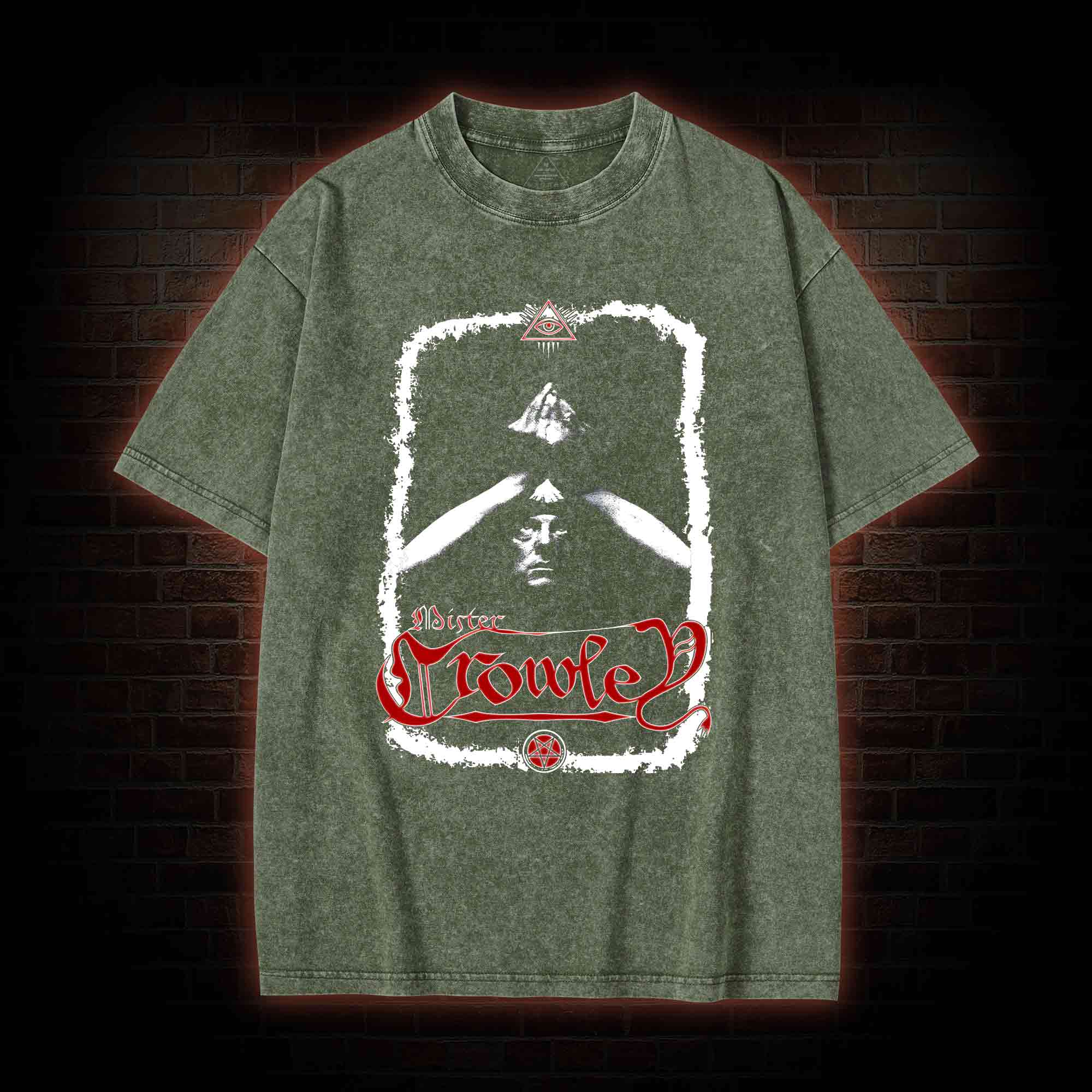 Aleister Crowley Washed T-shirt
