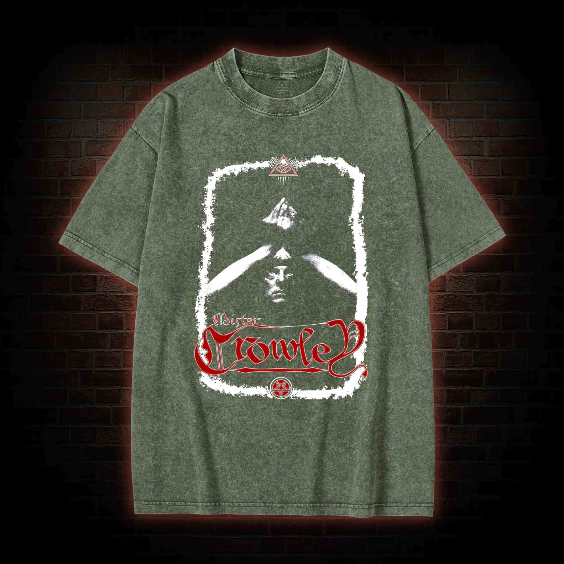 Aleister Crowley Washed T-shirt