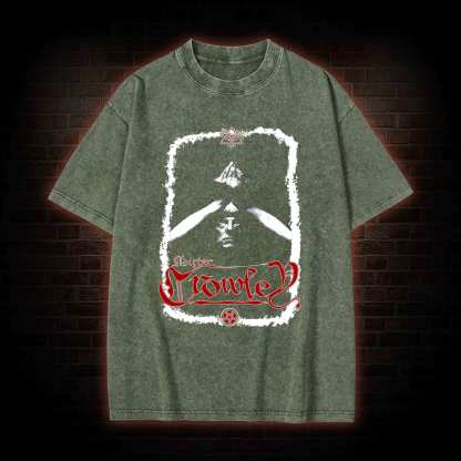 Aleister Crowley Washed T-shirt