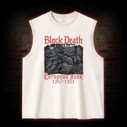 Vintage Black Death European Tour Washed Tank Top