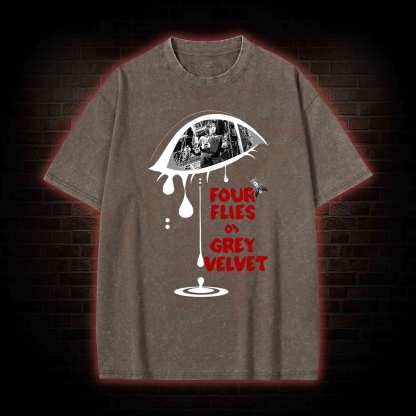 Four Flies Washed T-shirt