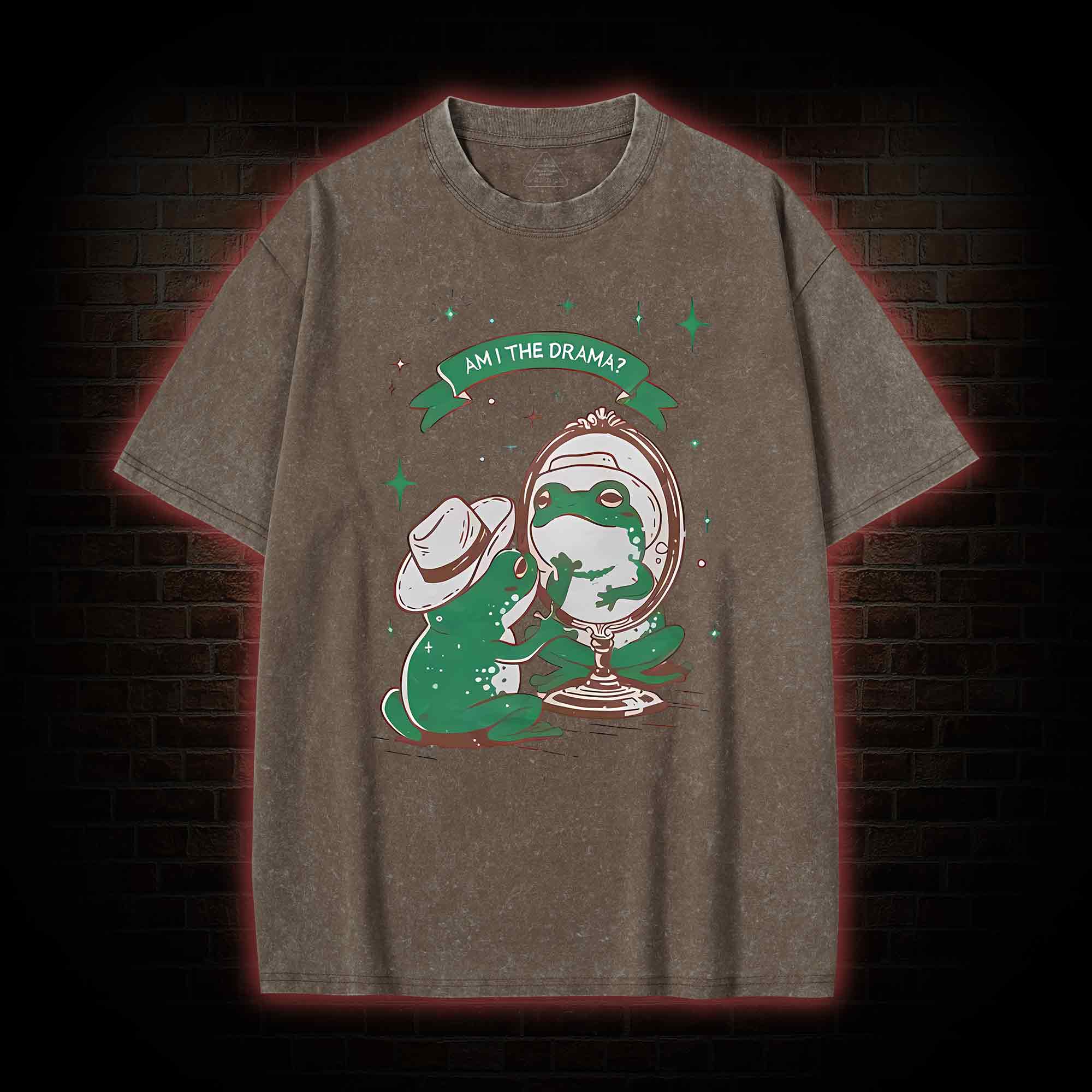 Am I The Drama Washed T-shirt