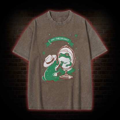 Am I The Drama Washed T-shirt