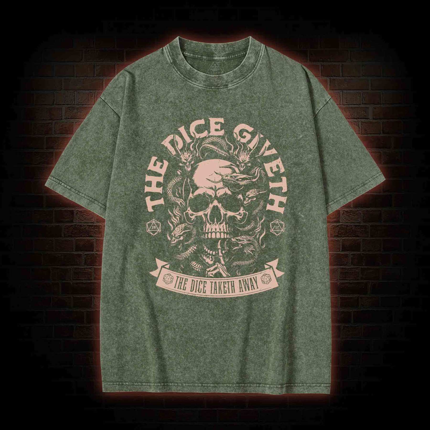 The Dice Giveth Washed T-shirt