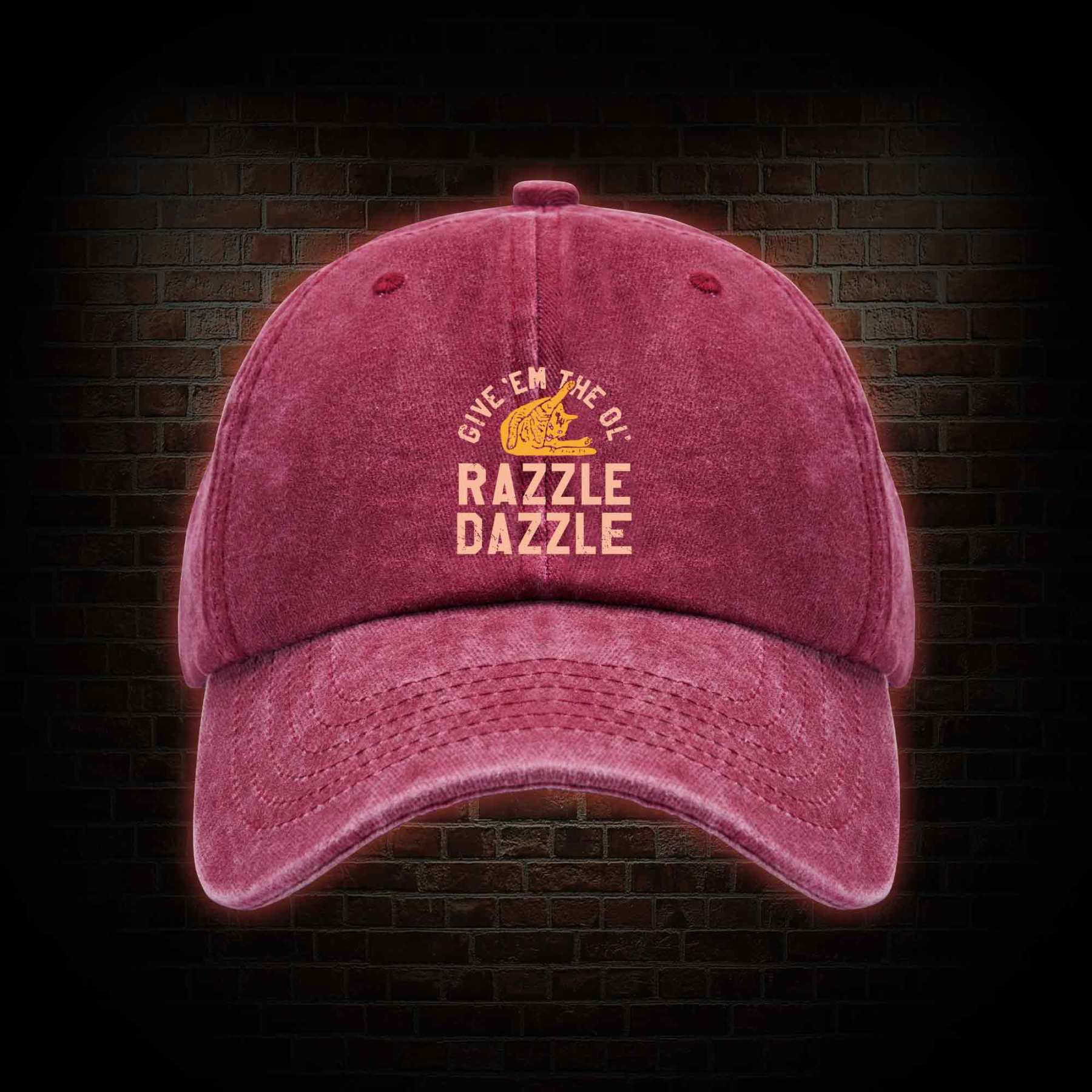Razzle Dazzle Washed Vintage Baseball Cap