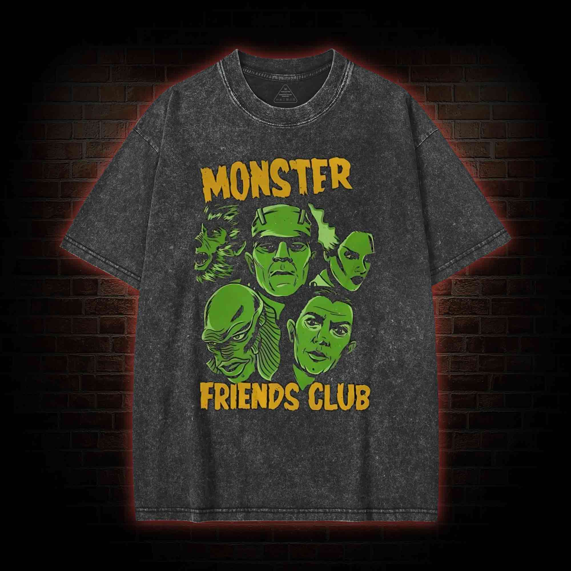 Monster Friends Club Washed T-shirt