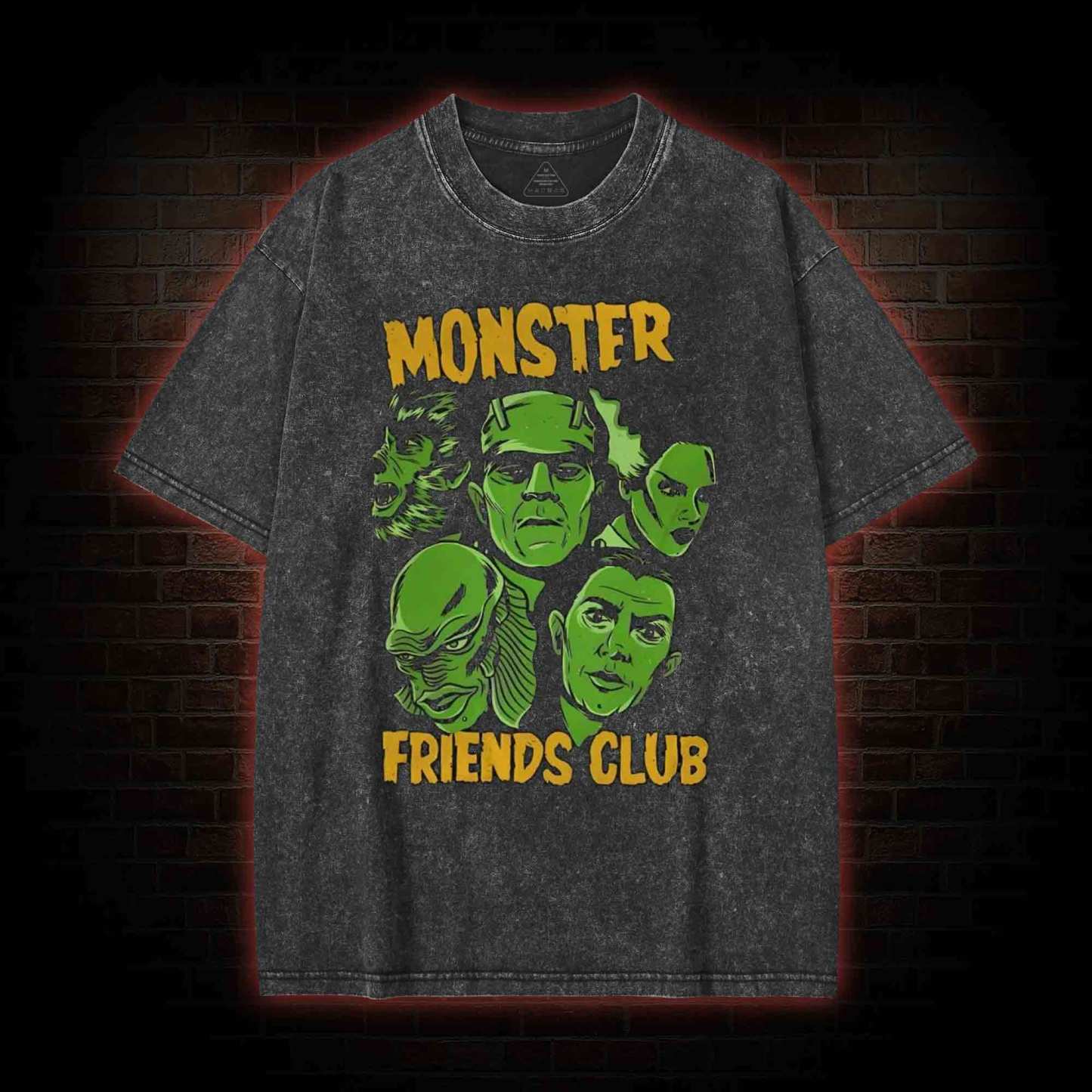 Monster Friends Club Washed T-shirt