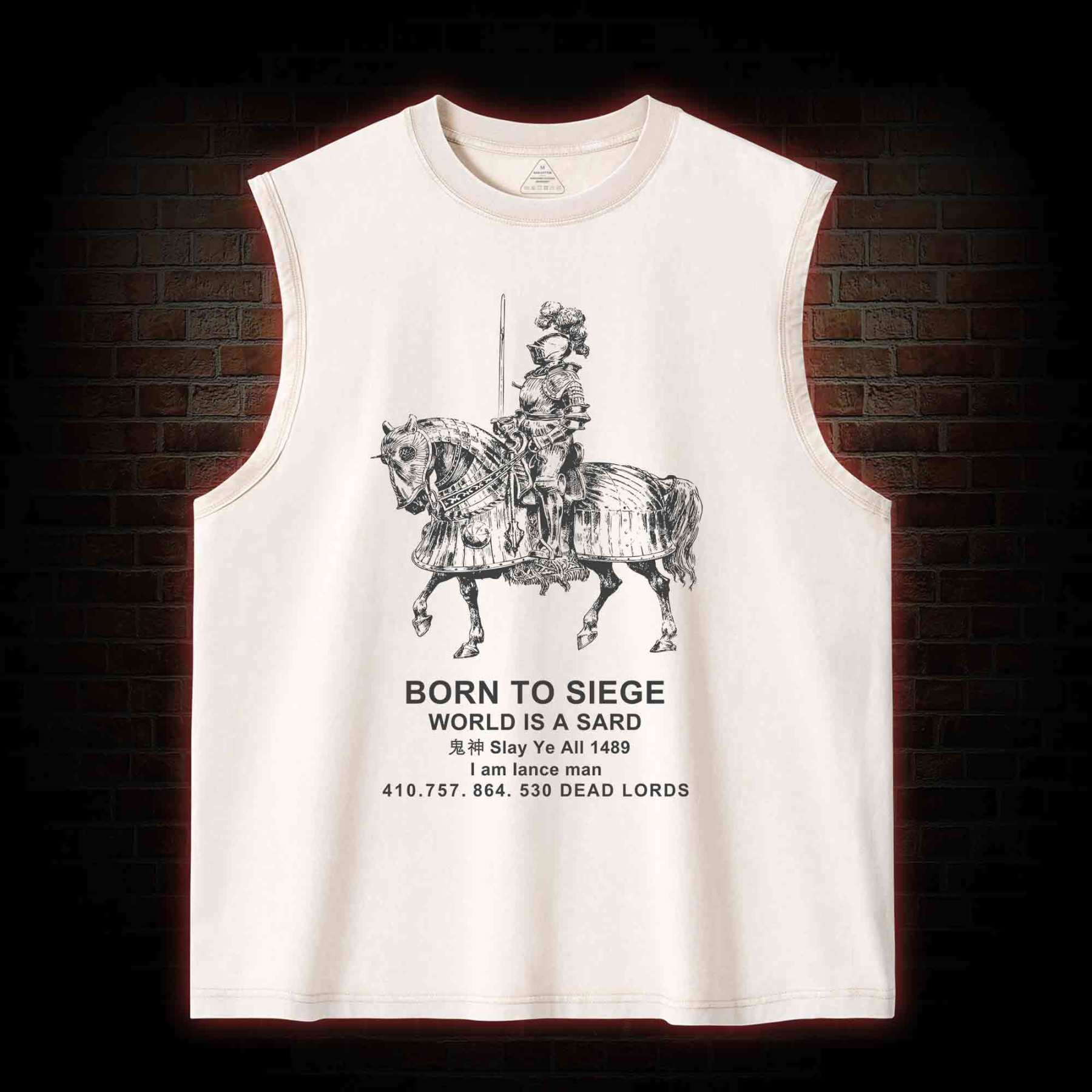 Bron To Siege Washed Tank Top