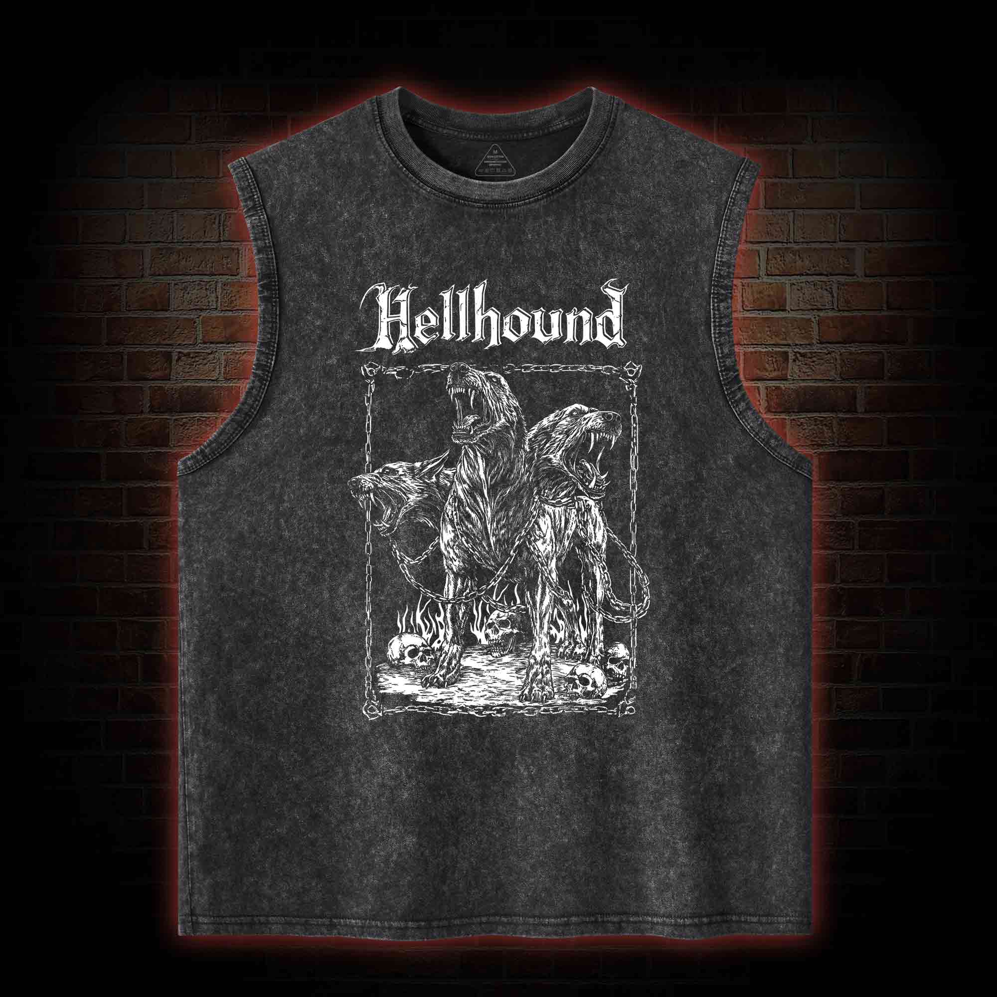 Hell Hound Cerberus Washed Tank Top