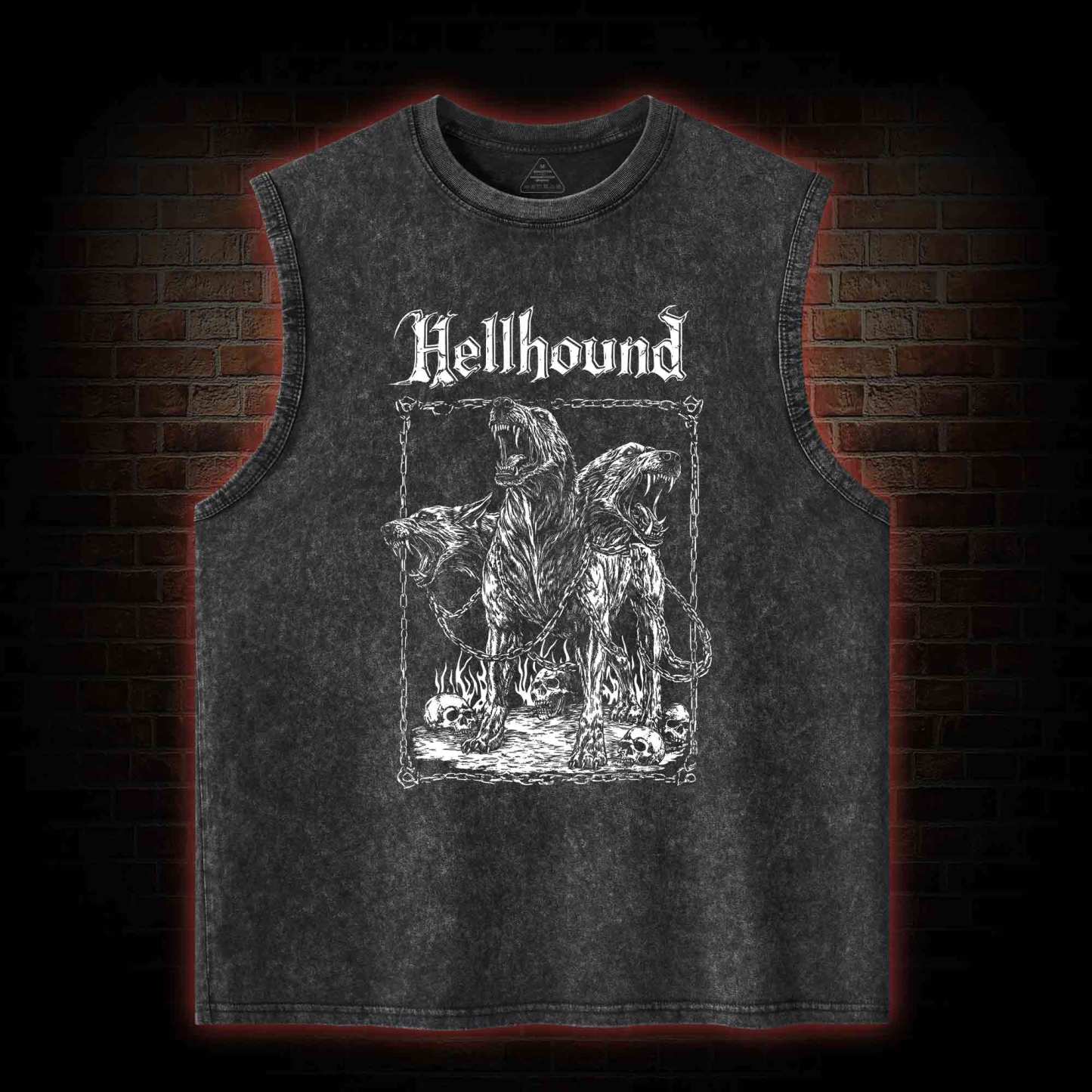Hell Hound Cerberus Washed Tank Top