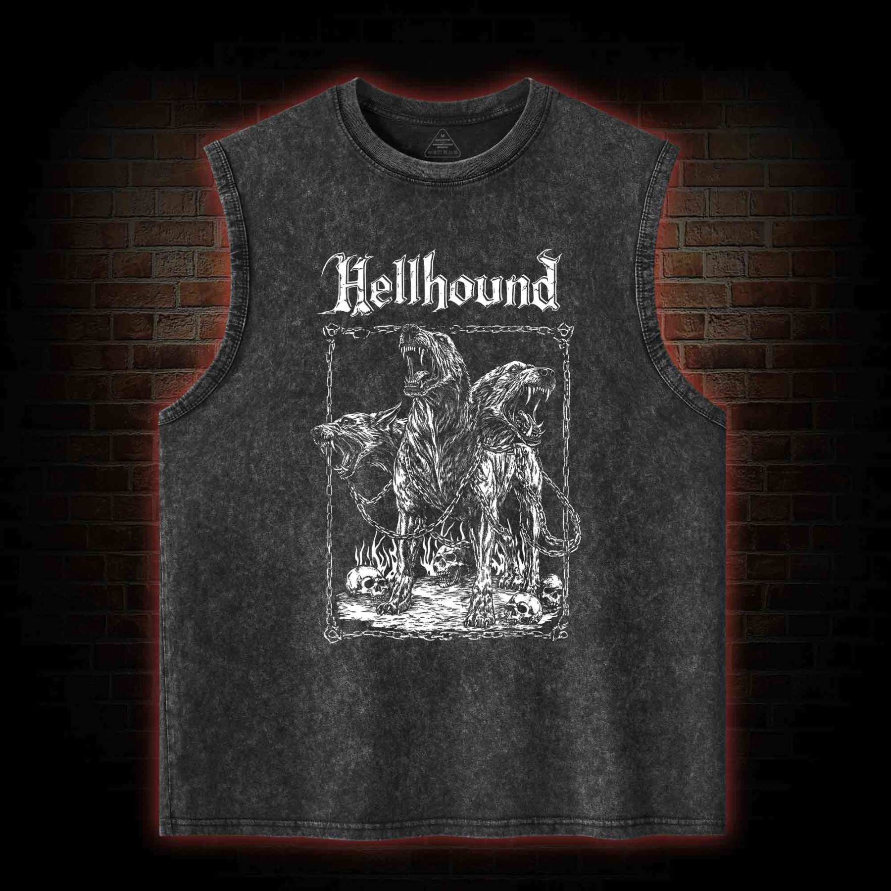 Hell Hound Cerberus Washed Tank Top