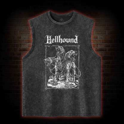 Hell Hound Cerberus Washed Tank Top