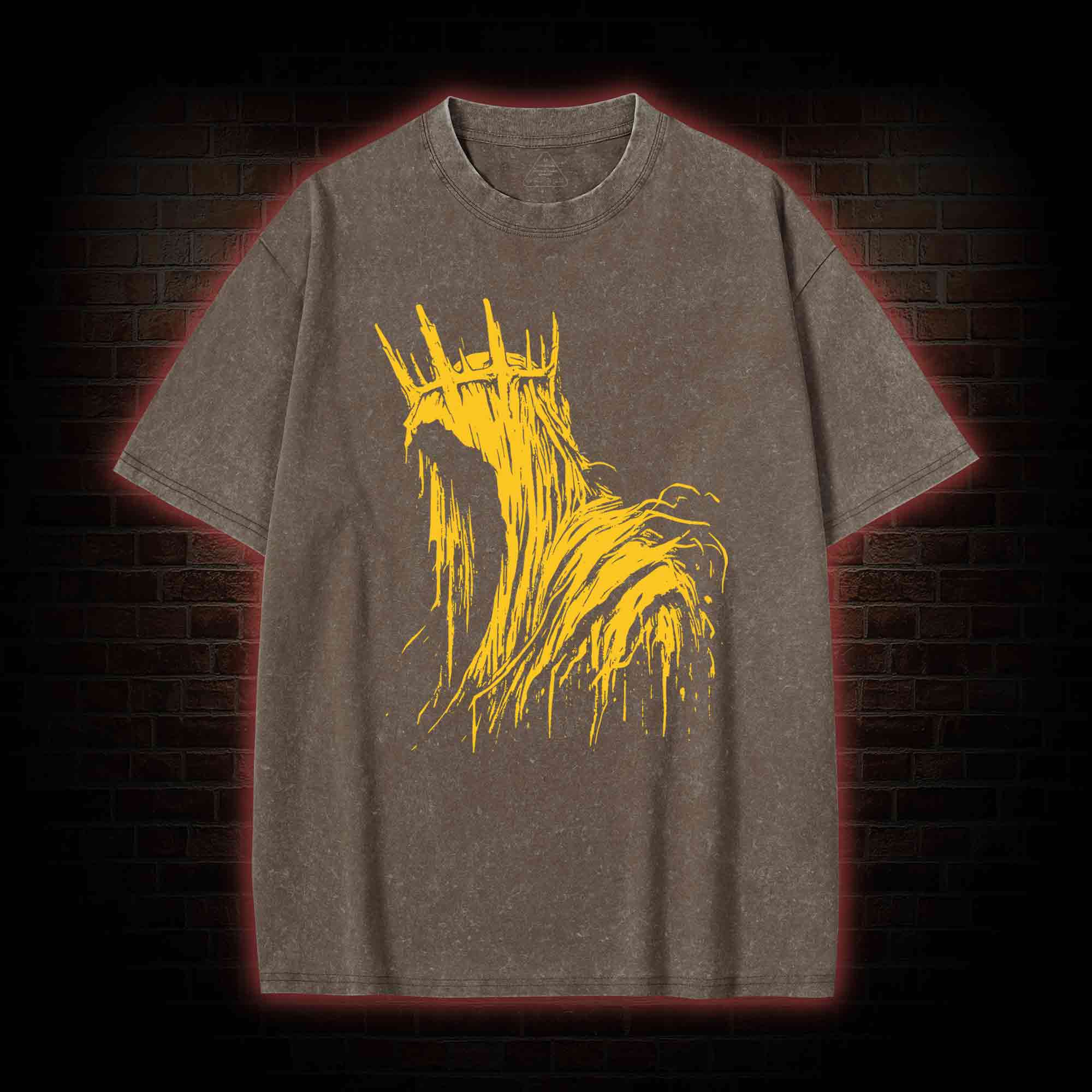 The King in Yellow Cthulhu Washed T-shirt