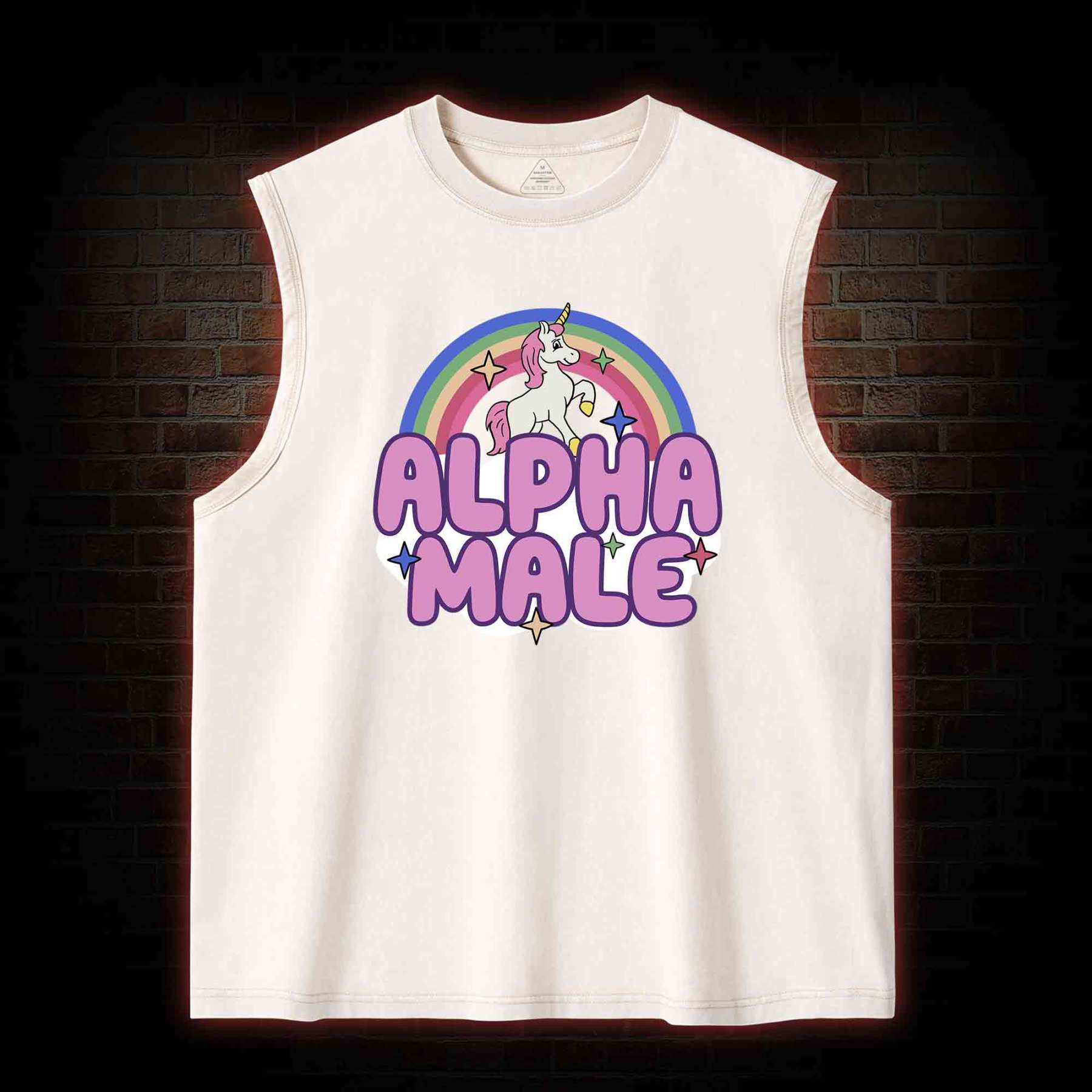 Alpha Male Washed Tank Top