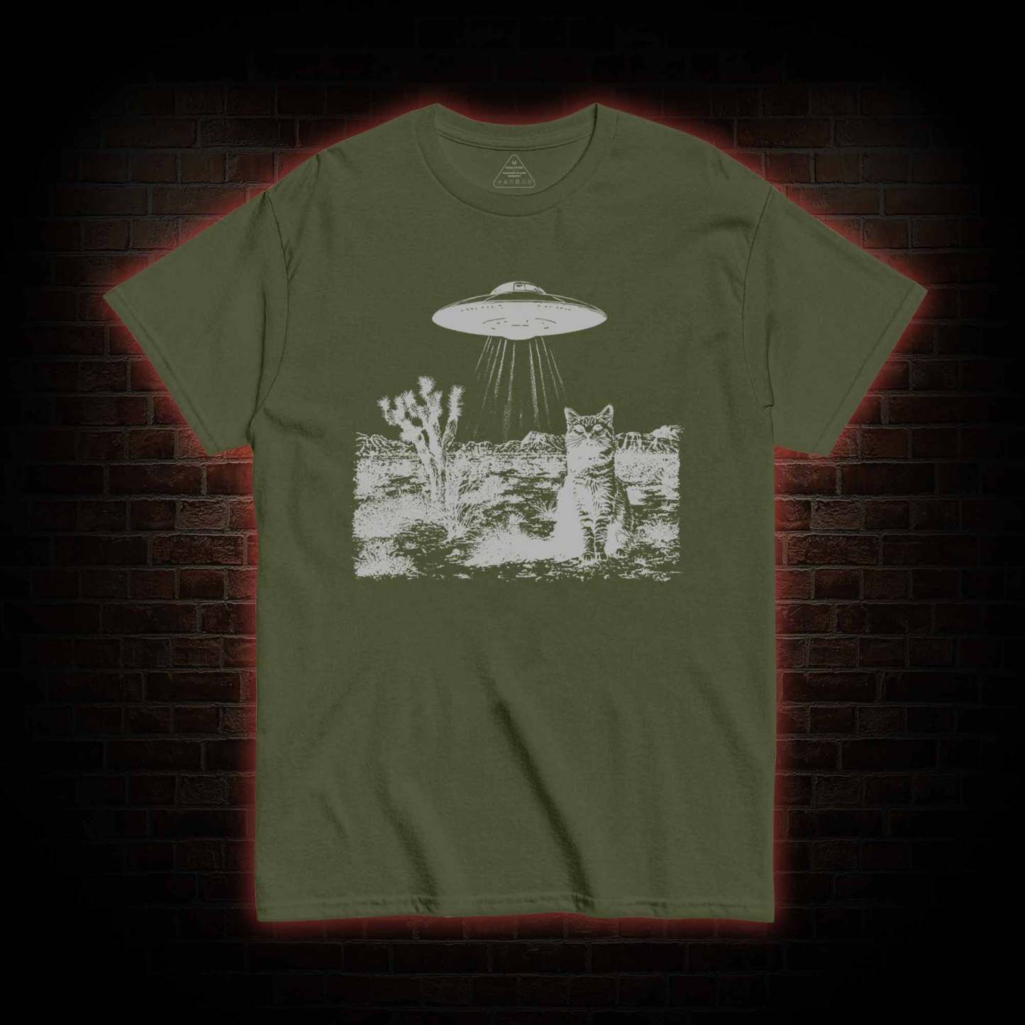 UFO Cowboy Cat T-shirt 