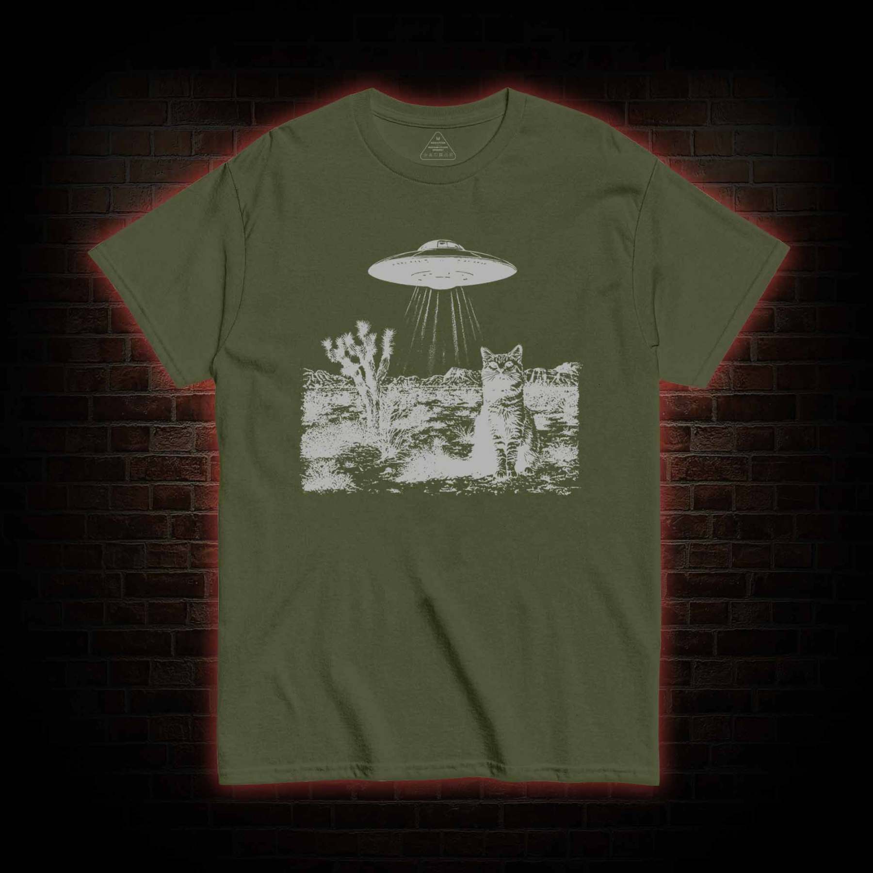 UFO Cowboy Cat T-shirt 