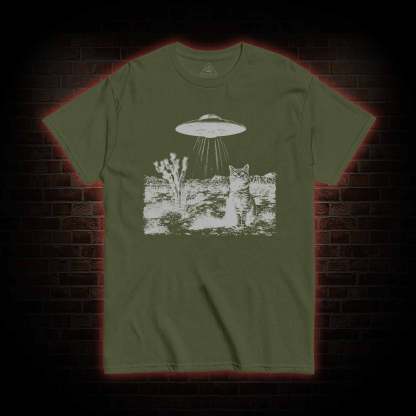 UFO Cowboy Cat T-shirt 