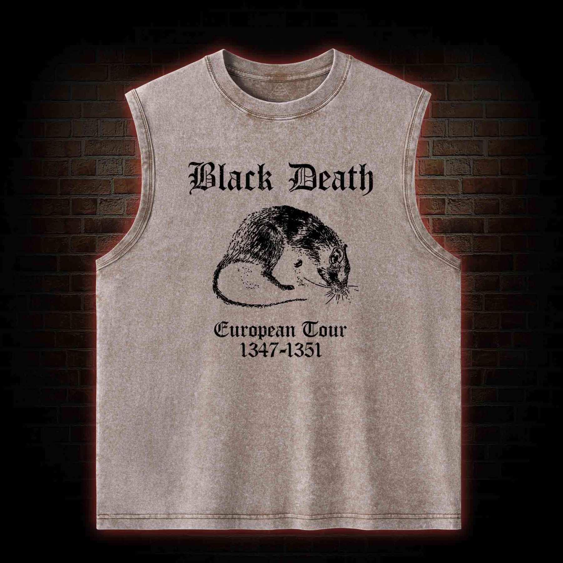 Black Death Washed Tank Top