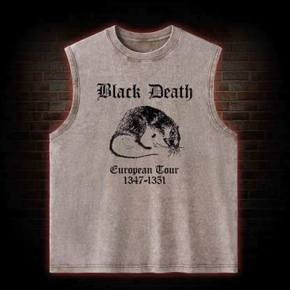 Black Death Washed Tank Top