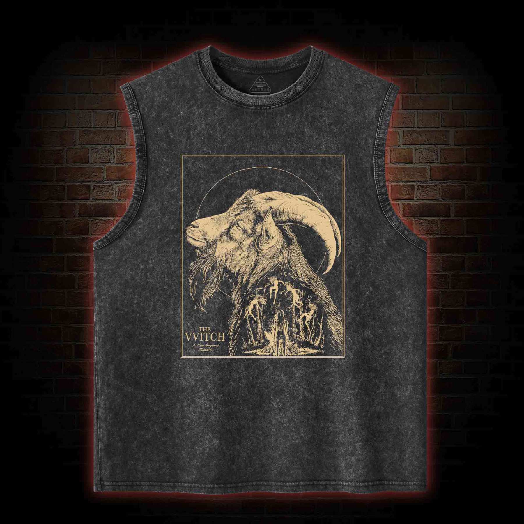 The Witch Vvitch Inspired Black Phillip Washed Tank Top