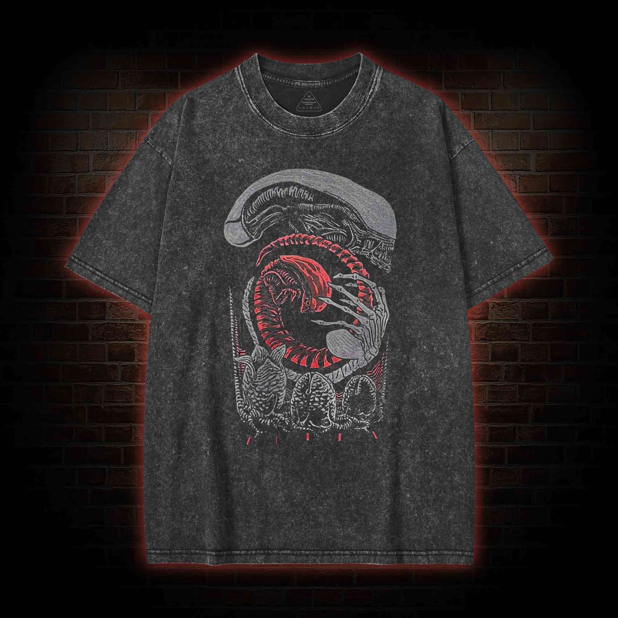 Alien Xenomorph Washed T-shirt
