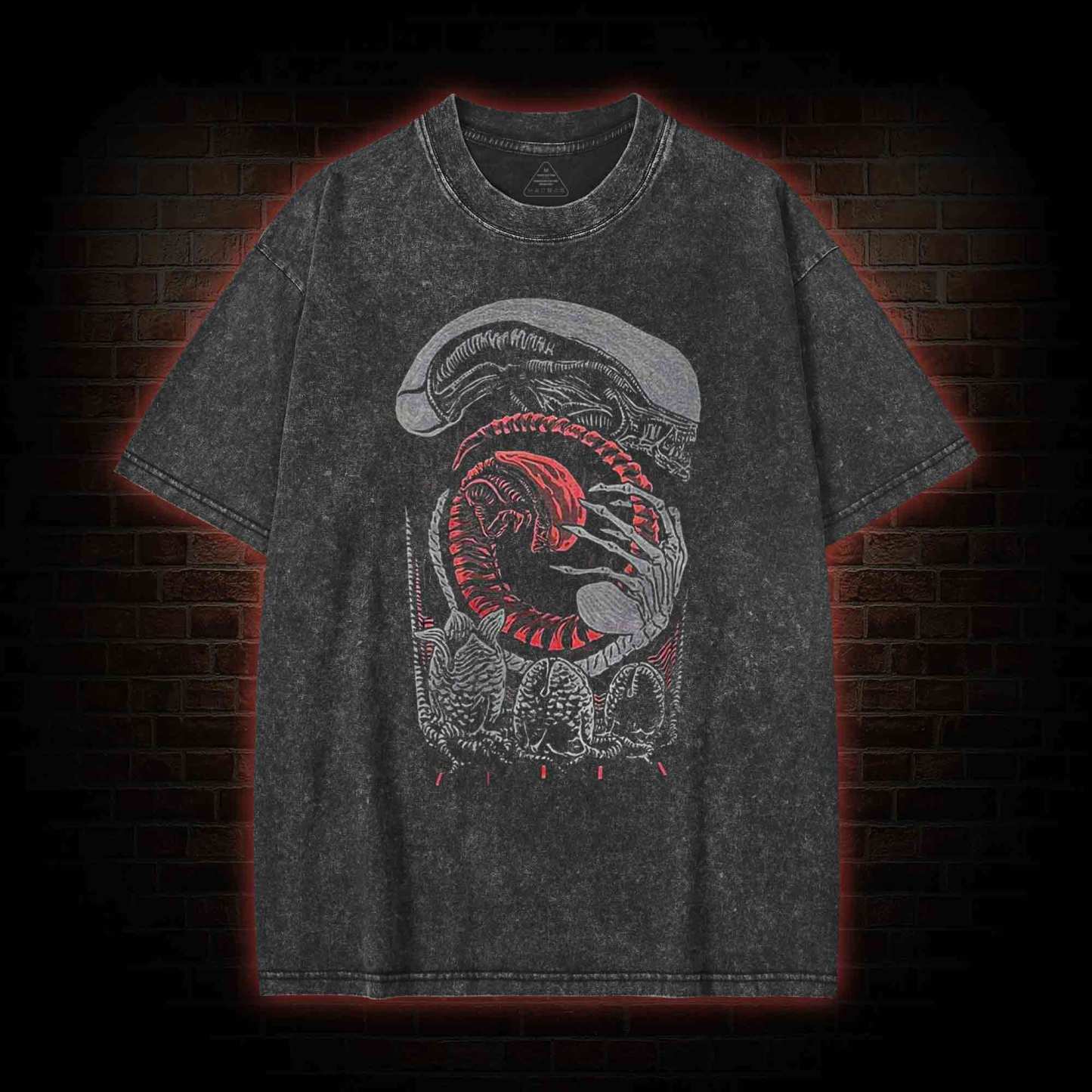 Alien Xenomorph Washed T-shirt