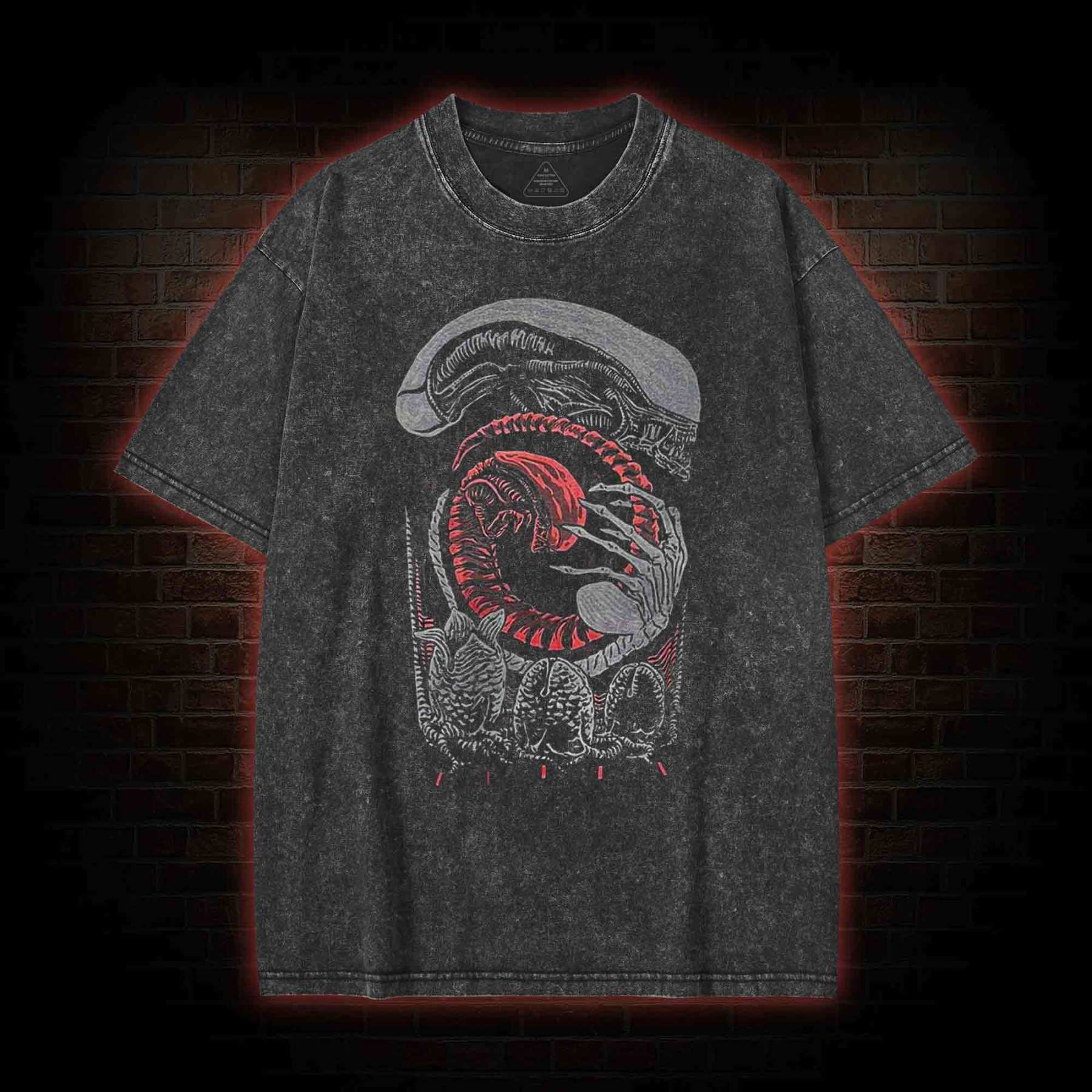 Alien Xenomorph Washed T-shirt