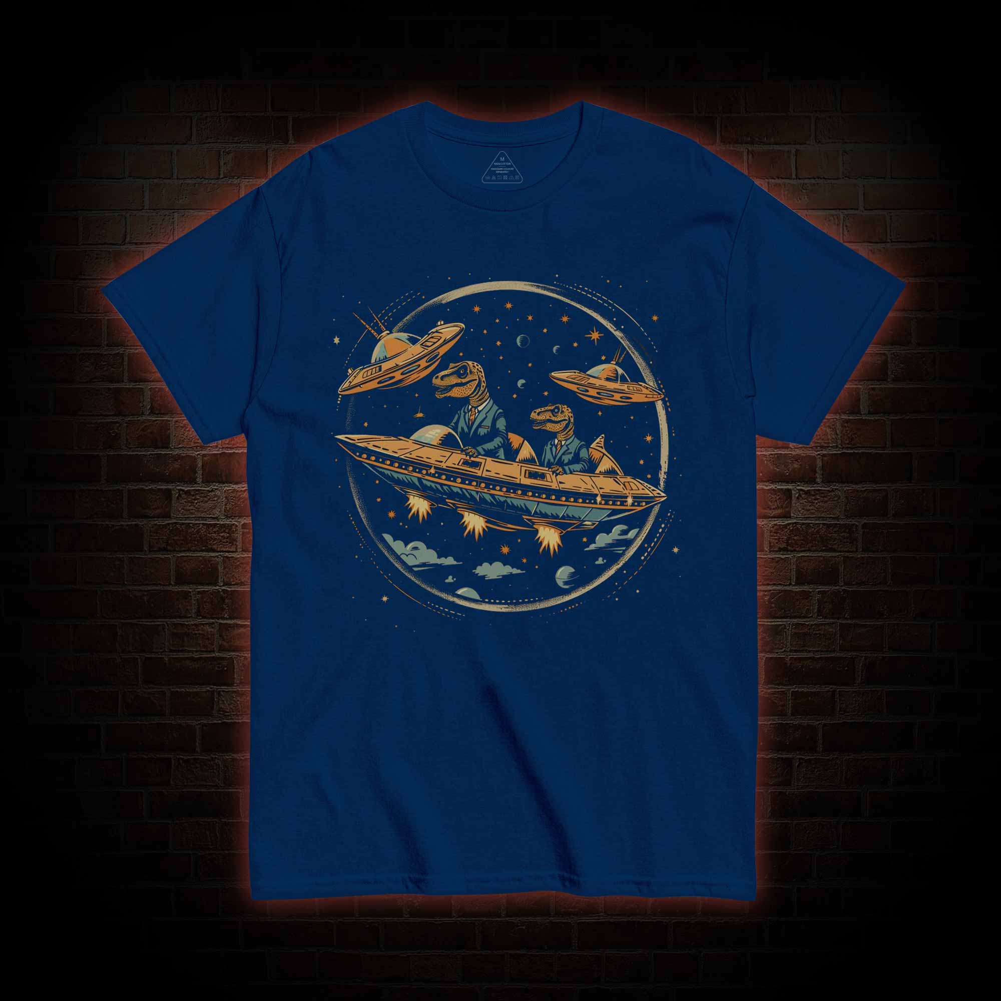Dinosaur UFO Encounter T-shirt 