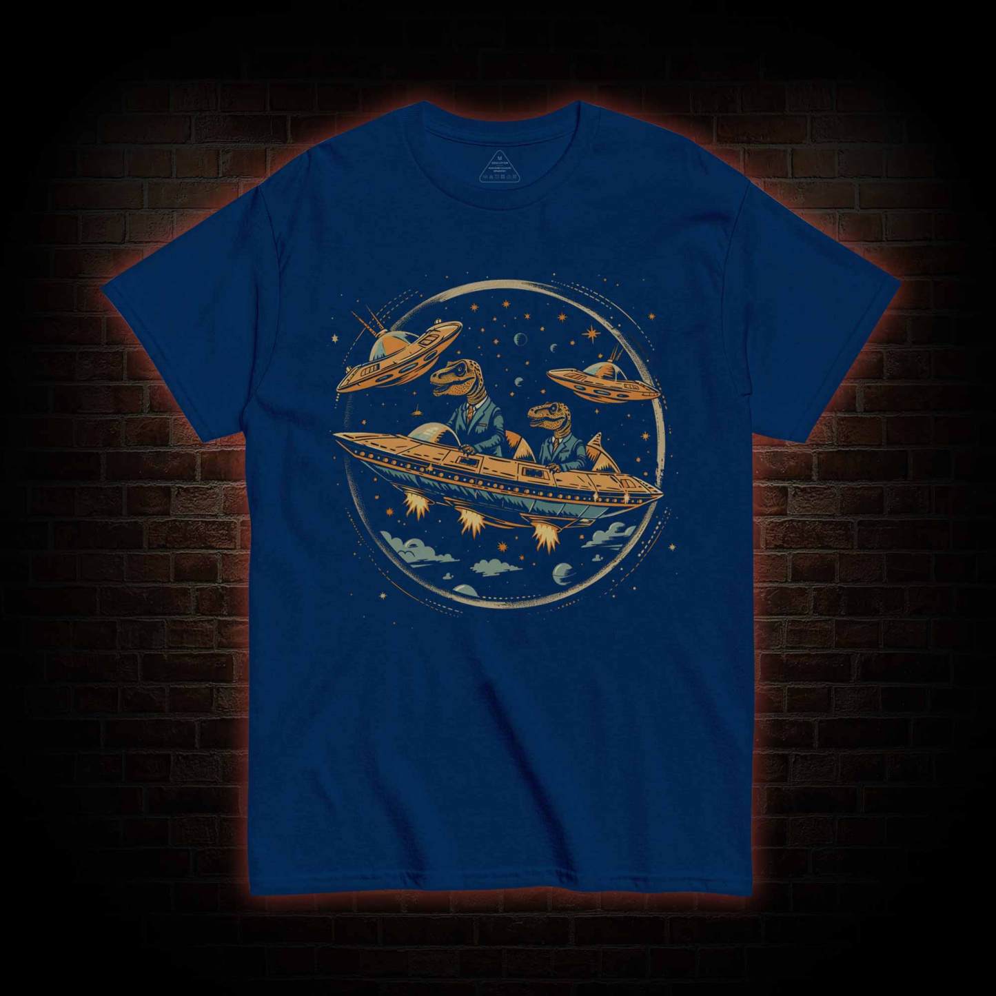 Dinosaur UFO Encounter T-shirt 