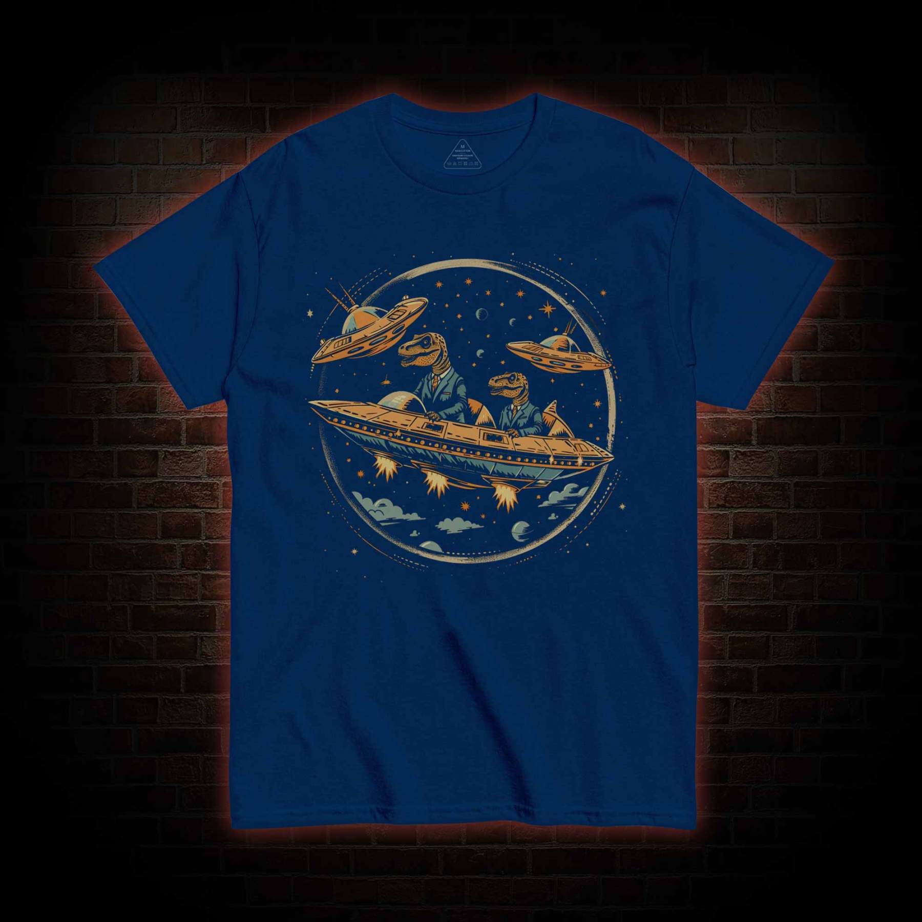 Dinosaur UFO Encounter T-shirt 