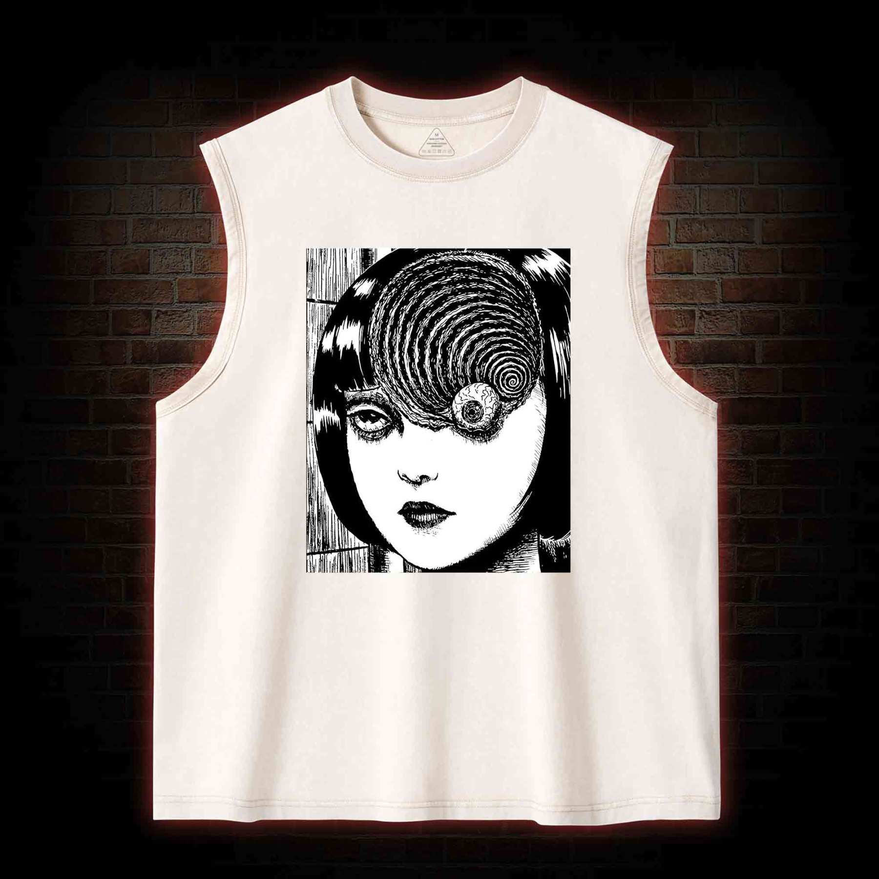 Uzumaki Eyeball Washed Tank Top