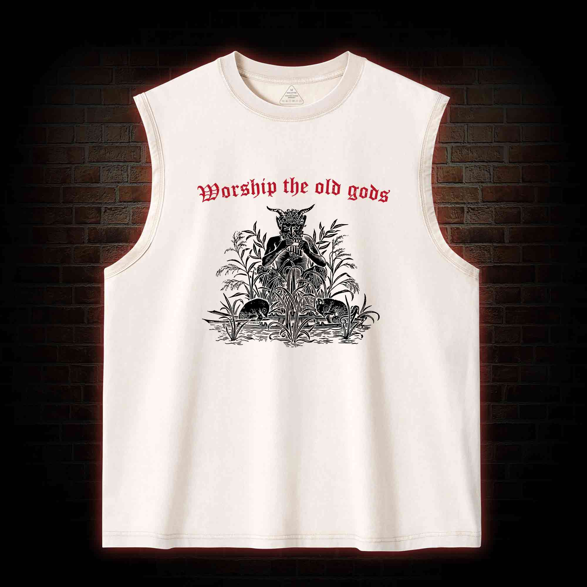 Worship The Old Gods Washed Tank Top