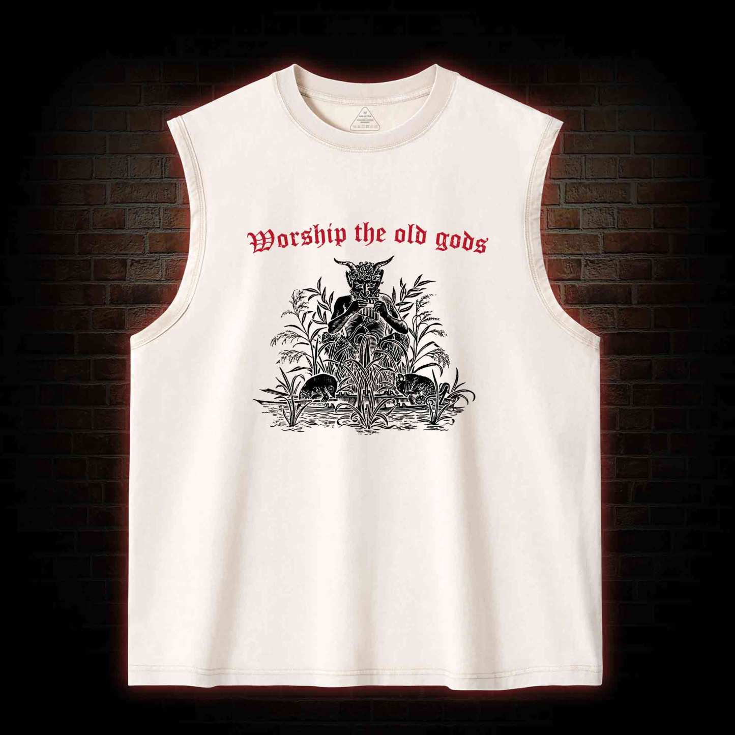 Worship The Old Gods Washed Tank Top