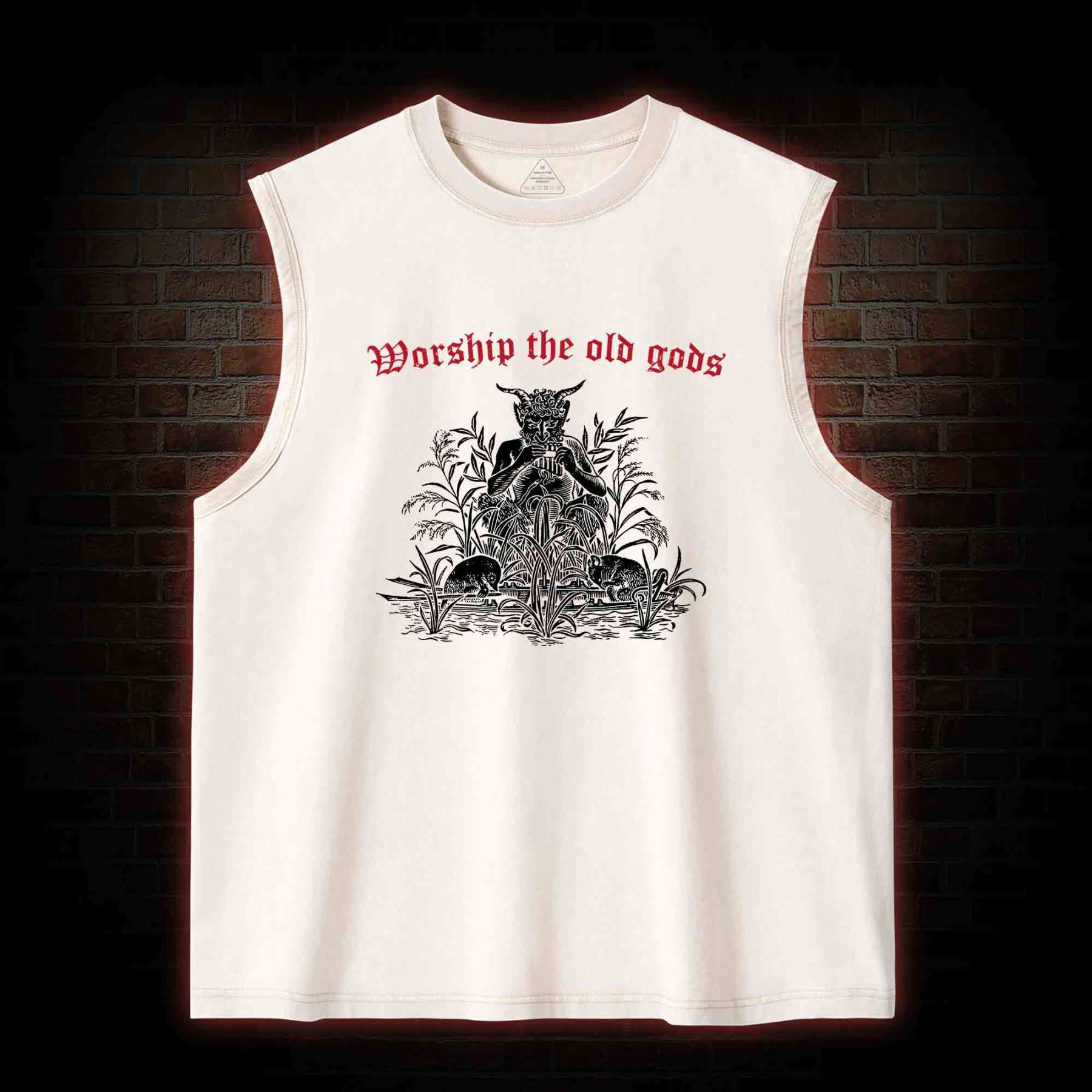 Worship The Old Gods Washed Tank Top