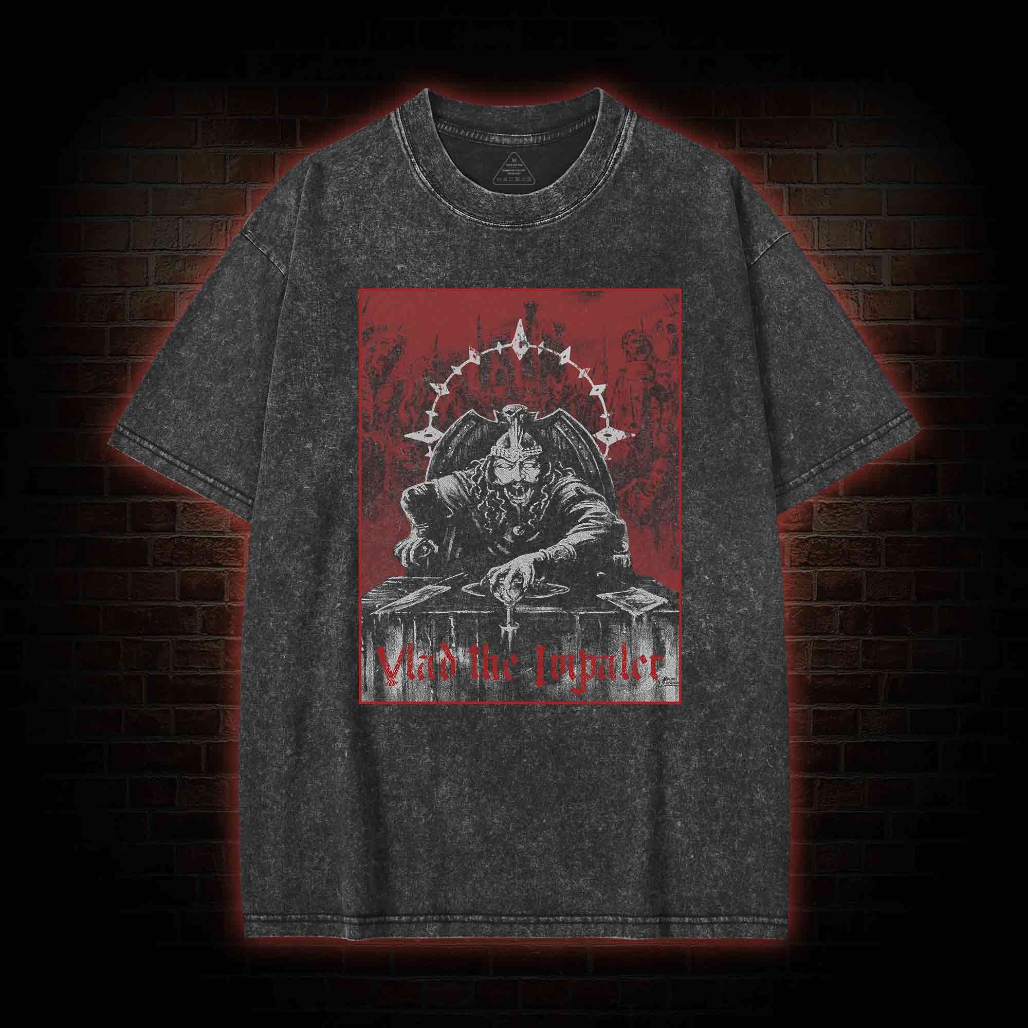 Vlad the Impaler Horror Washed T-shirt