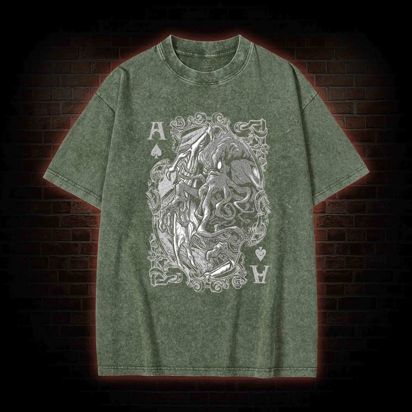 Cthulhu Mythos Cards Washed T-shirt