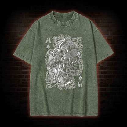 Cthulhu Mythos Cards Washed T-shirt