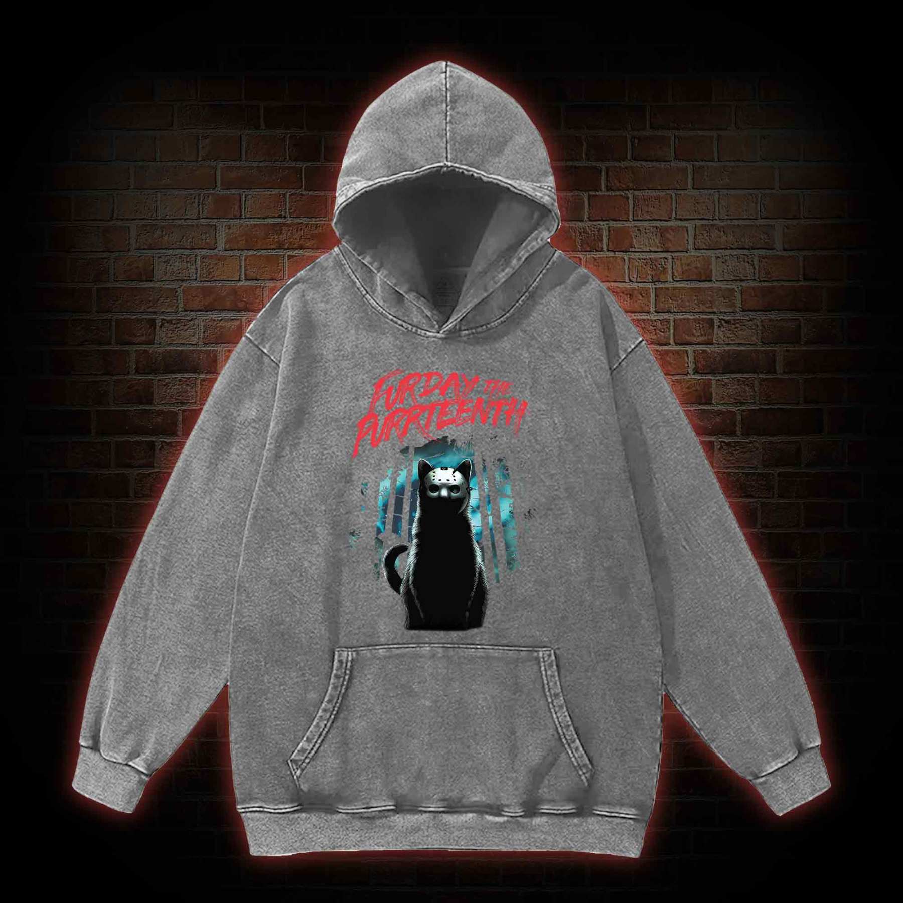 Furday The Purrteenth Washed Hoodie
