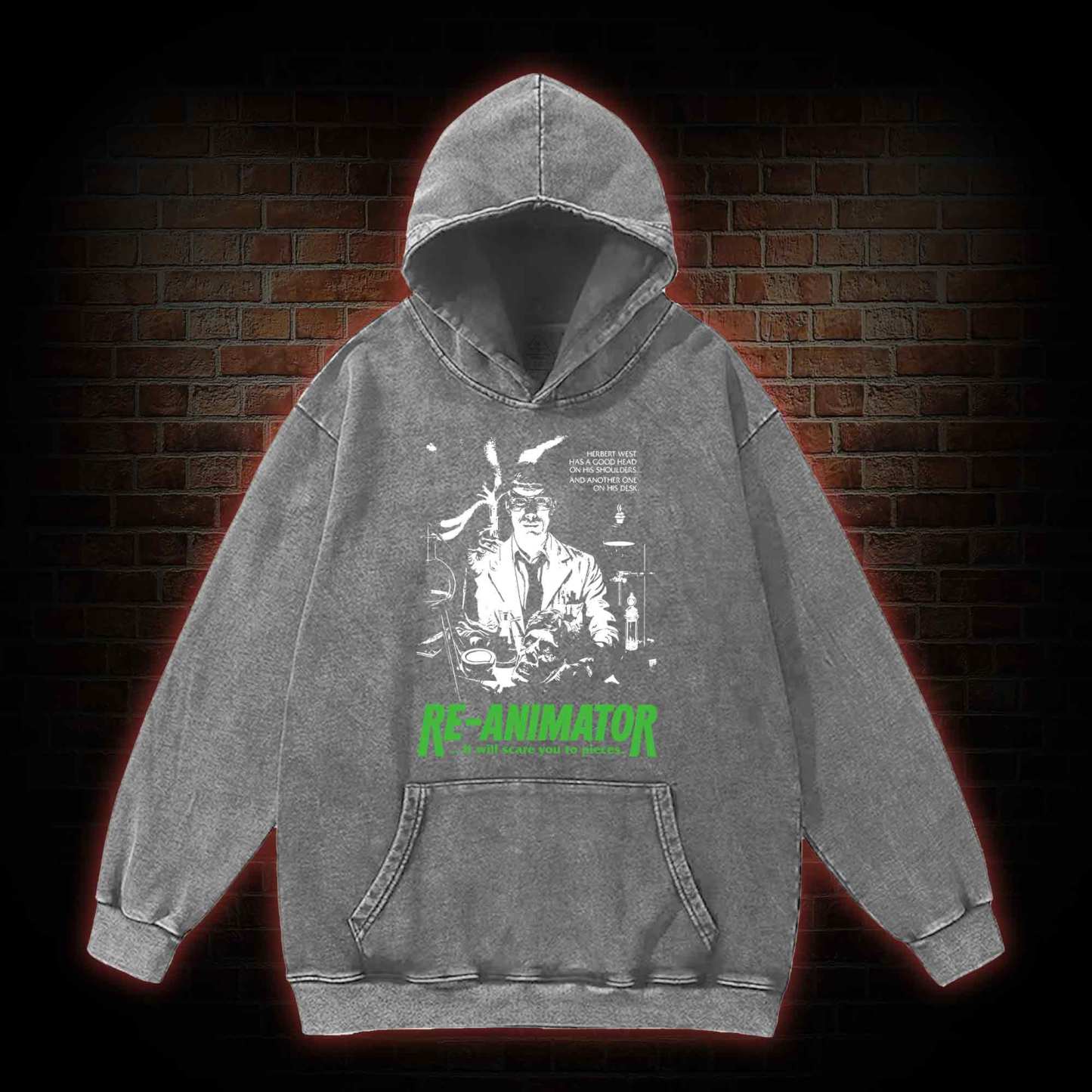Fright Night Washed Hoodie