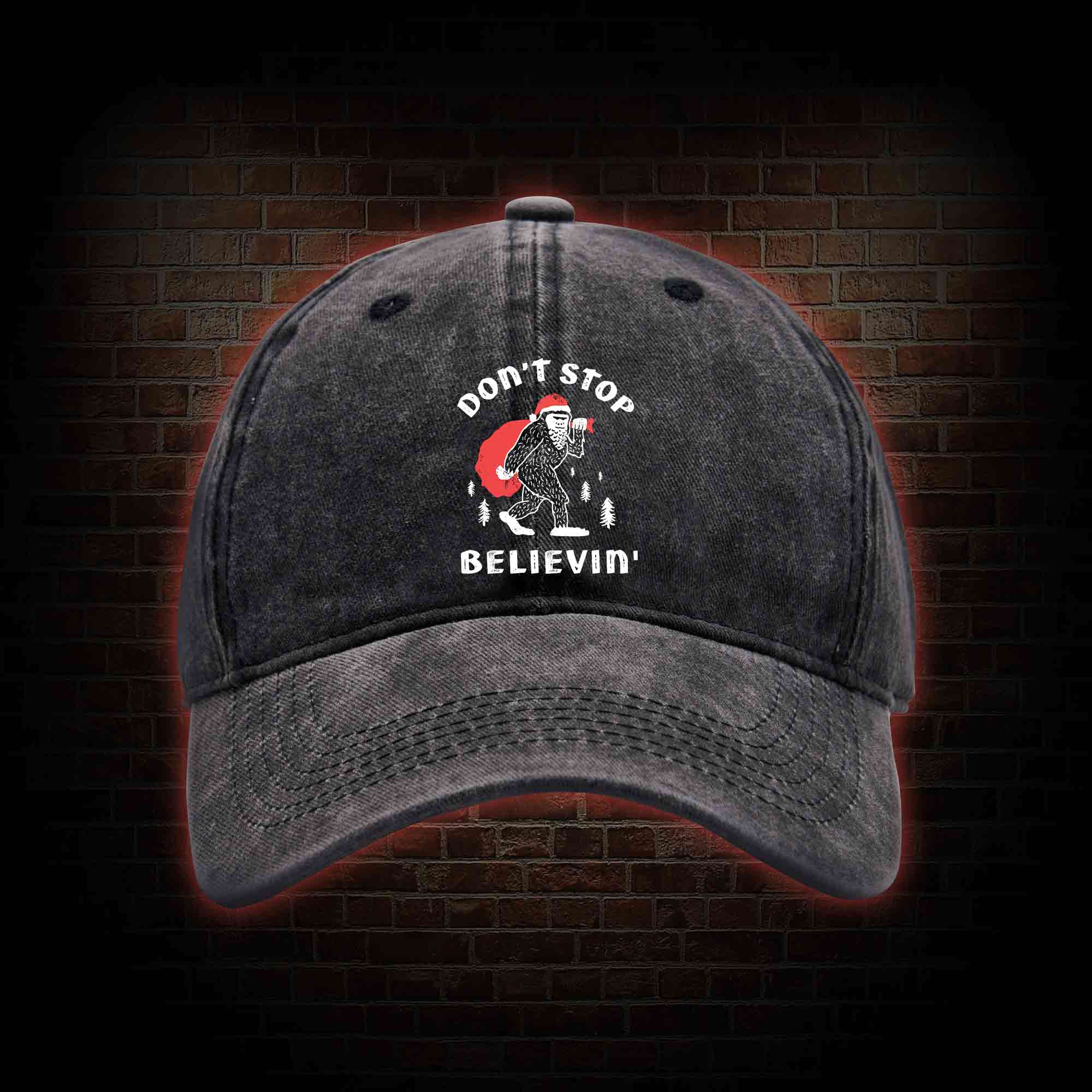 Don't Stop Believin' Washed Vintage Baseball Cap