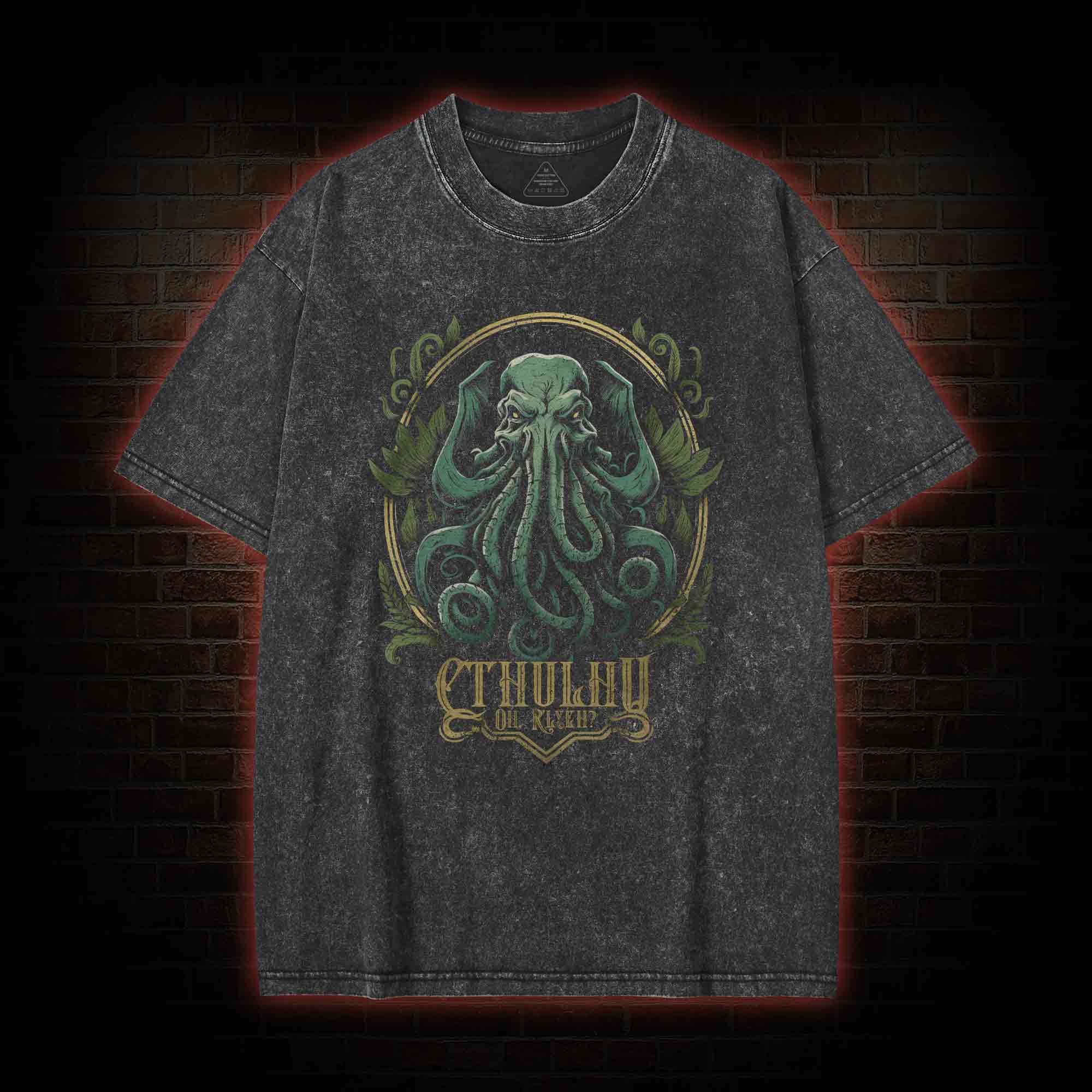 Oh R'yleh Washed T-shirt