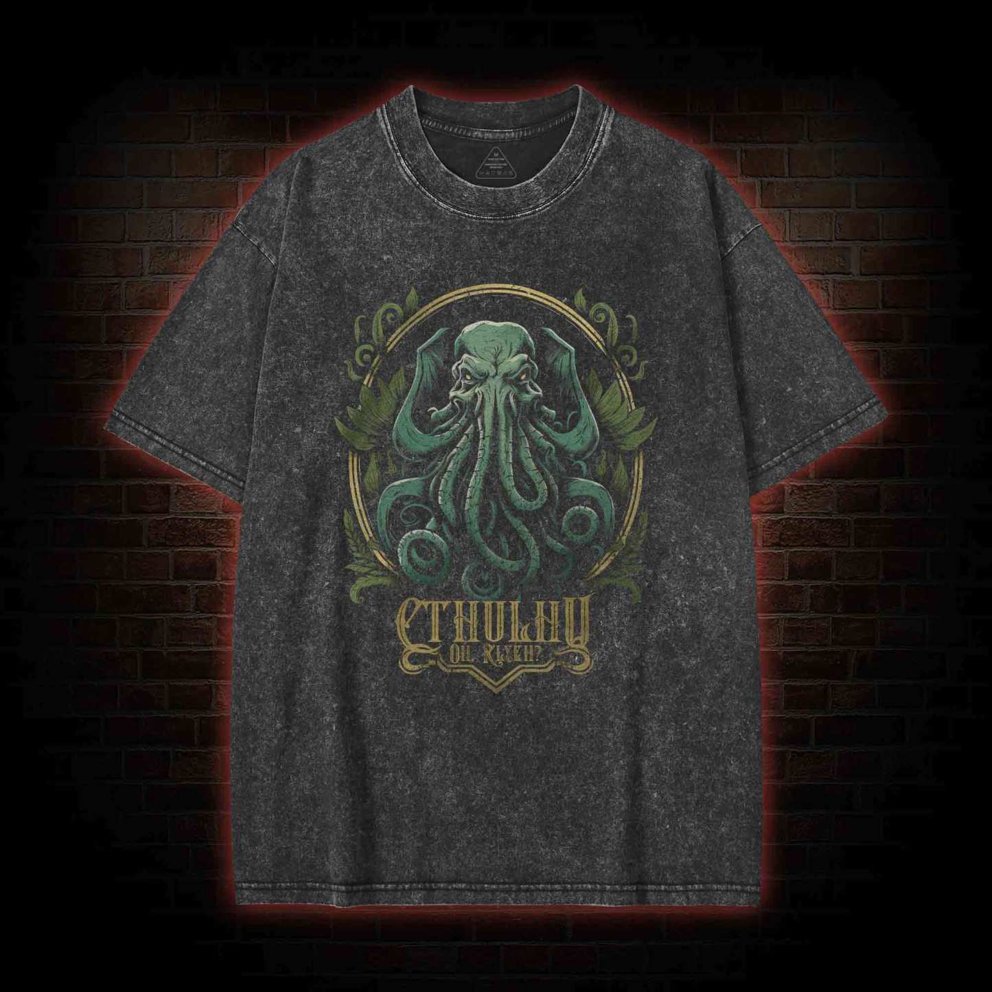 Oh R'yleh Washed T-shirt