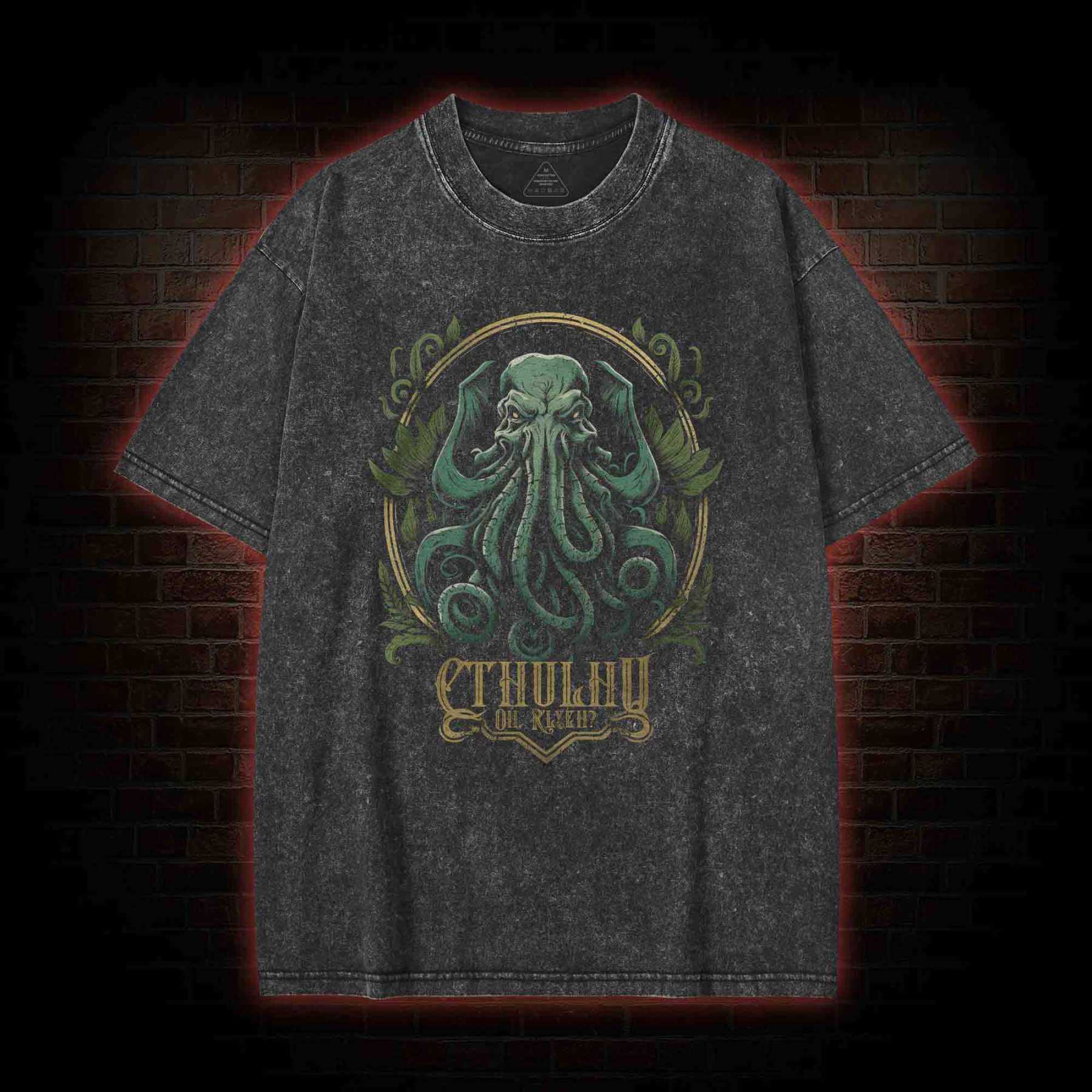 Oh R'yleh Washed T-shirt